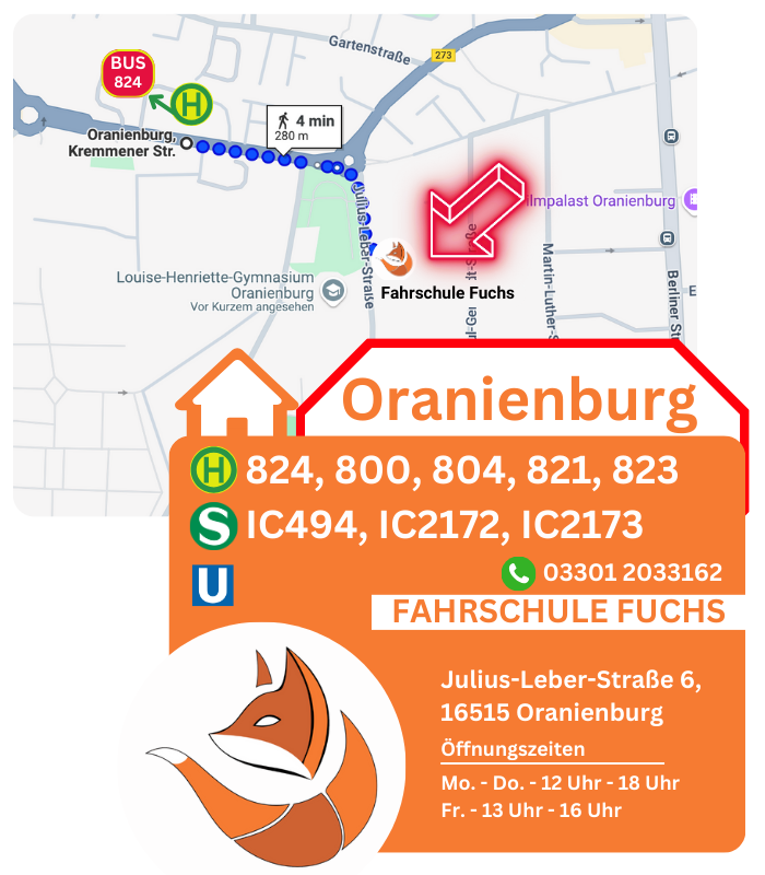 Fahrschule Fuchs Oranienburg Adresse
