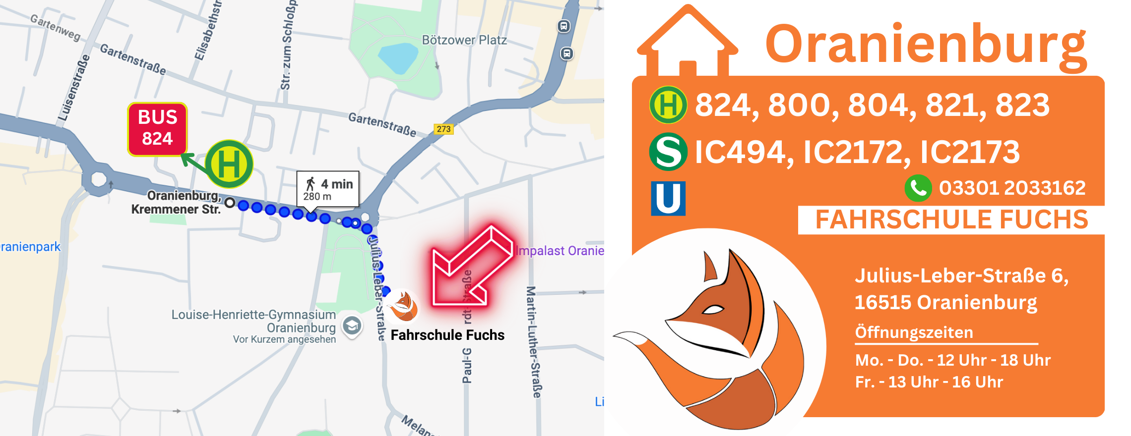 Fahrschule Fuchs Oranienburg Adressen