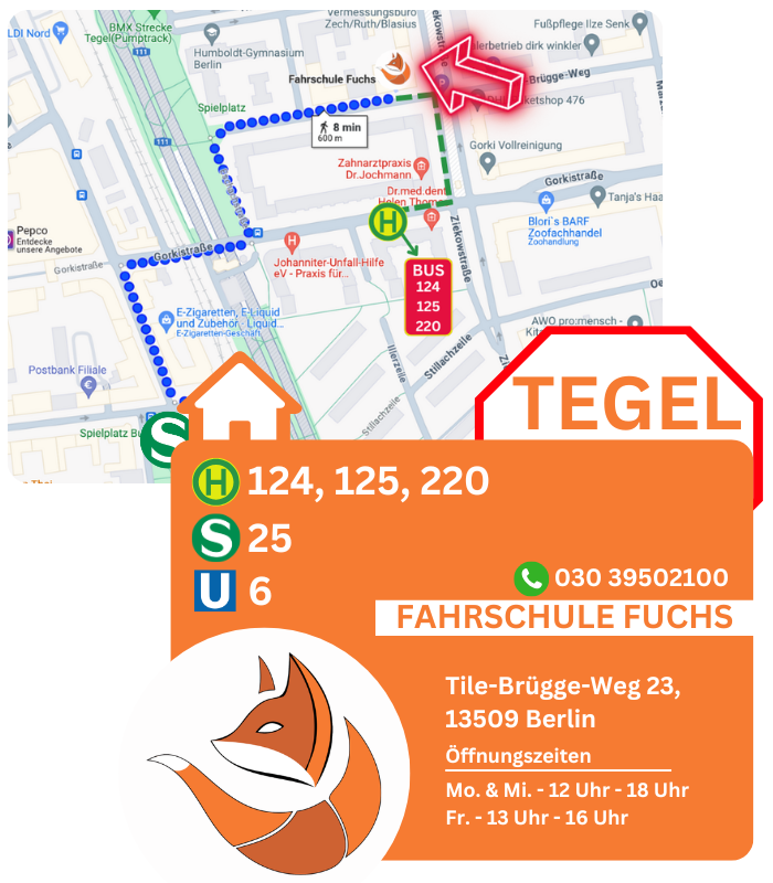Tegel Fahrschule Fuchs Öffnungszeiten