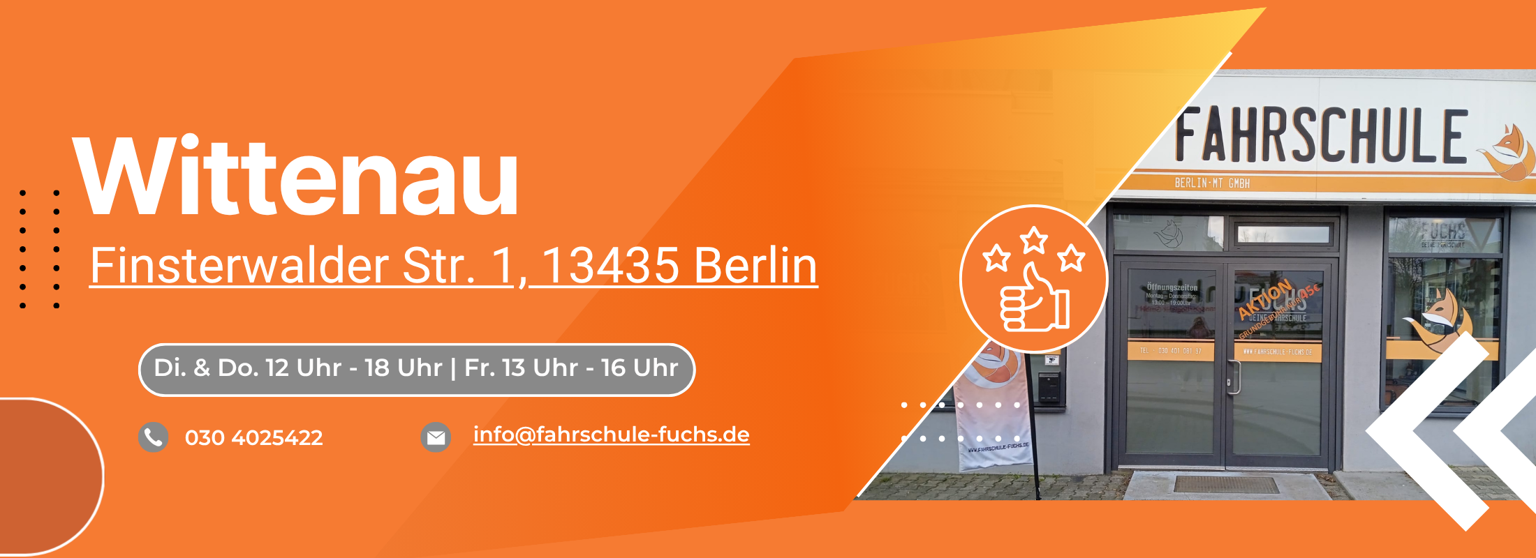 Wittenau Fahrschule Fuchs Standorte (1100 x 400 px)